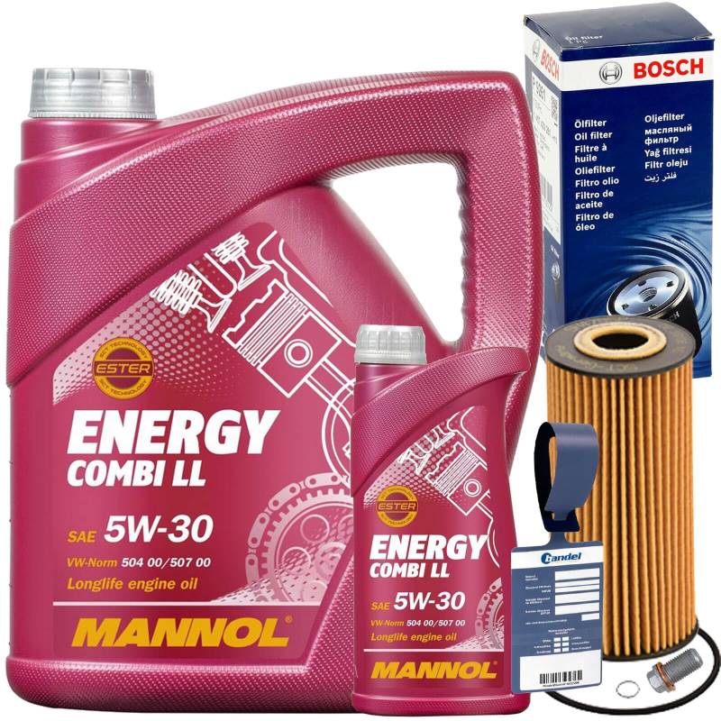 Ölfilter 145742927 + 5W30 für A B Klasse W169 W245 VANEO 414 von BandelOne