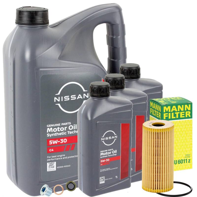 Ölfilter-Set + 5W30 C4 Öl passend für NV400 PRIMASTAR X83 von BandelOne