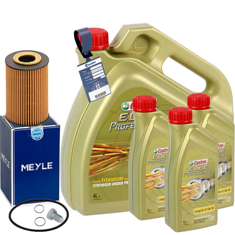 Ölfilter-Set + 5W30 Öl für T5 T6 Bus CRAFTER 2E Amarok 2H 2.0 TDI von BandelOne