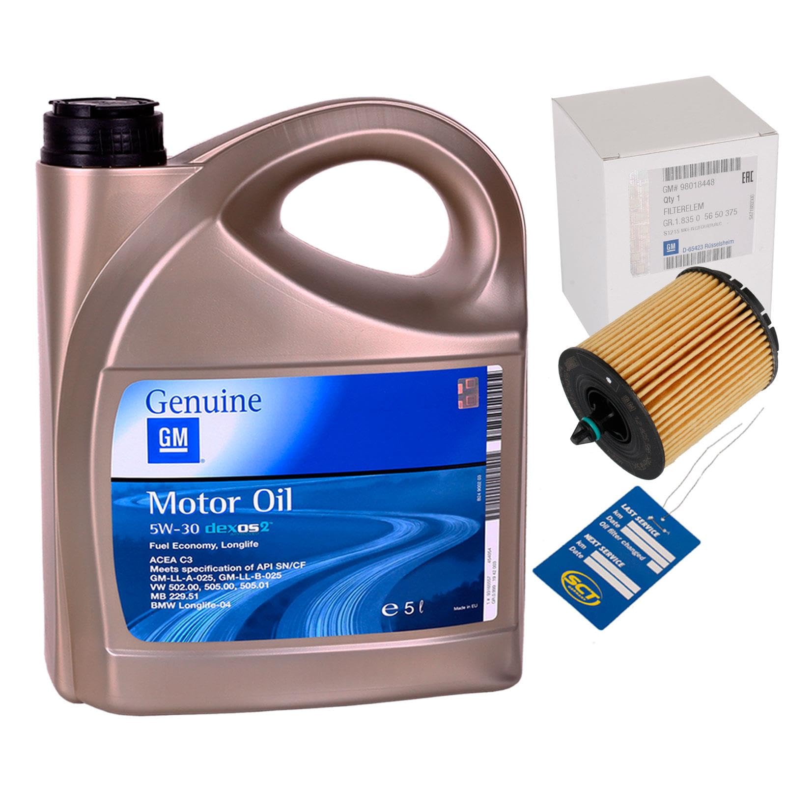 Ölwechselset + Filter + Motoröl 5W30 passend für Vectra C Insignia Astra J G Ölwechselset + Filter + Motoröl 5W30 passend für Vectra C Insignia Astra J G von BandelOne