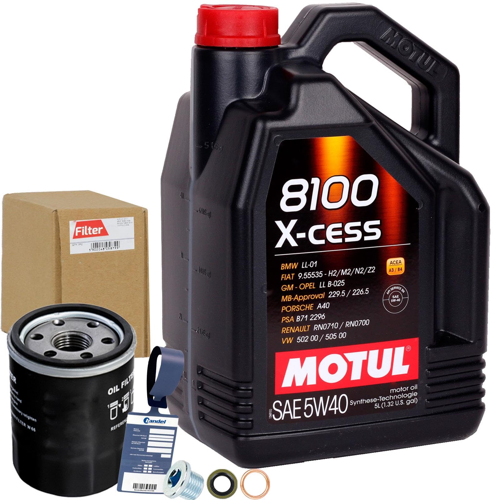 Ölfilter Filter + 5W40 Öl für Clio 2 3 4 MODUS Twingo 1 2 WIND Ölfilter Filter + 5W40 Öl für Clio 2 3 4 MODUS Twingo 1 2 WIND von BandelOne