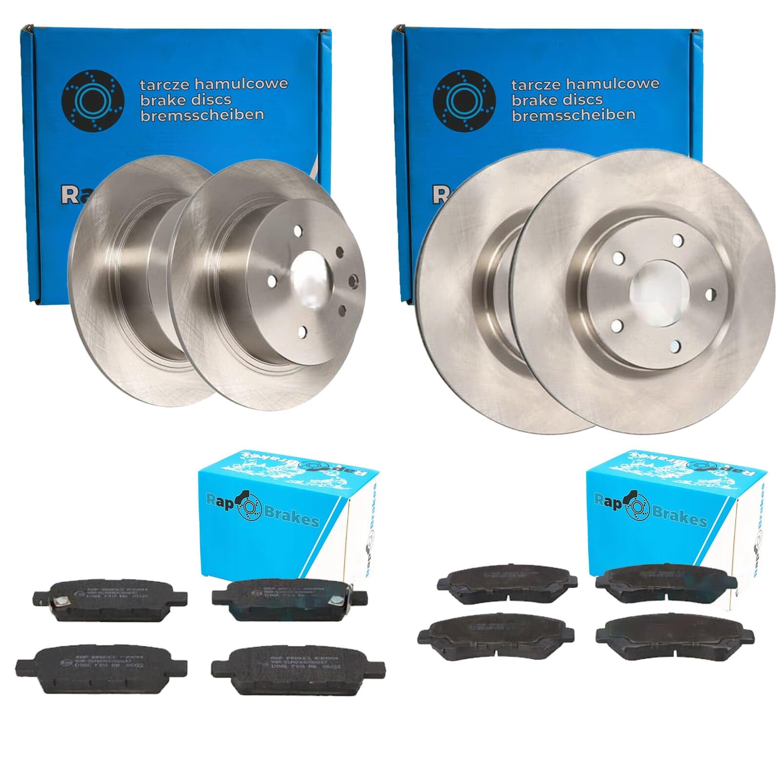 RAP BRAKES Bremsenset vorne + hinten passend für Qashqai J10 RAP BRAKES Bremsenset vorne + hinten passend für Qashqai J10 von BandelOne