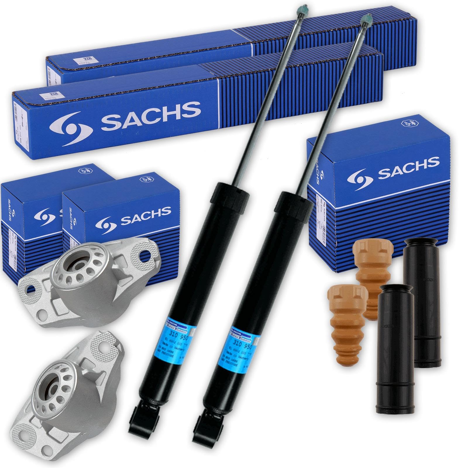 SACHS Stoßdämpfer + Domlager + Protection-Kit hinten für Golf 6 Octavia SACHS Stoßdämpfer + Domlager + Protection-Kit hinten für Golf 6 Octavia von BandelOne