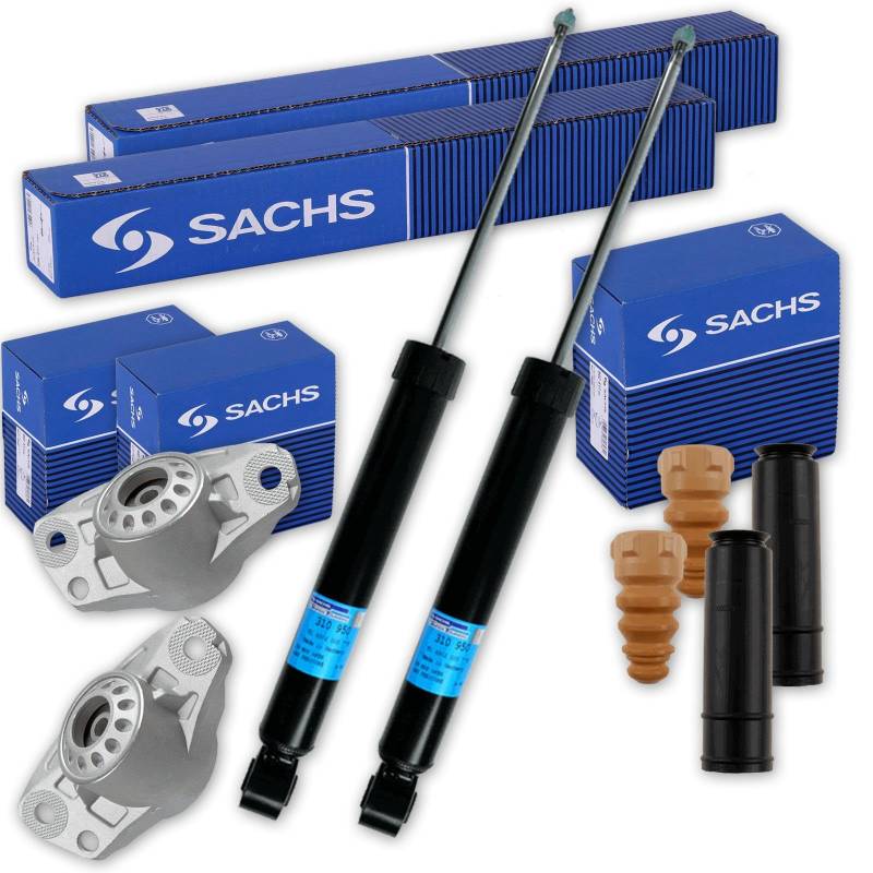 SACHS Stoßdämpfer + Domlager + Protection-Kit hinten für Golf 6 Octavia von BandelOne