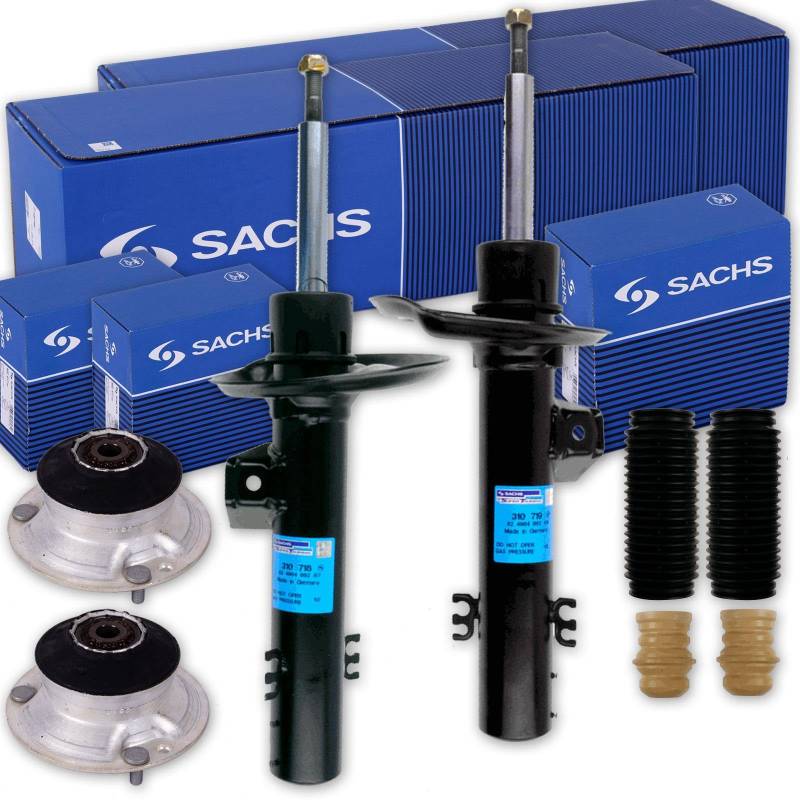 SACHS Stoßdämpfer + Domlager + Protection-Kit vorne passend für E83 + xDrive von BandelOne