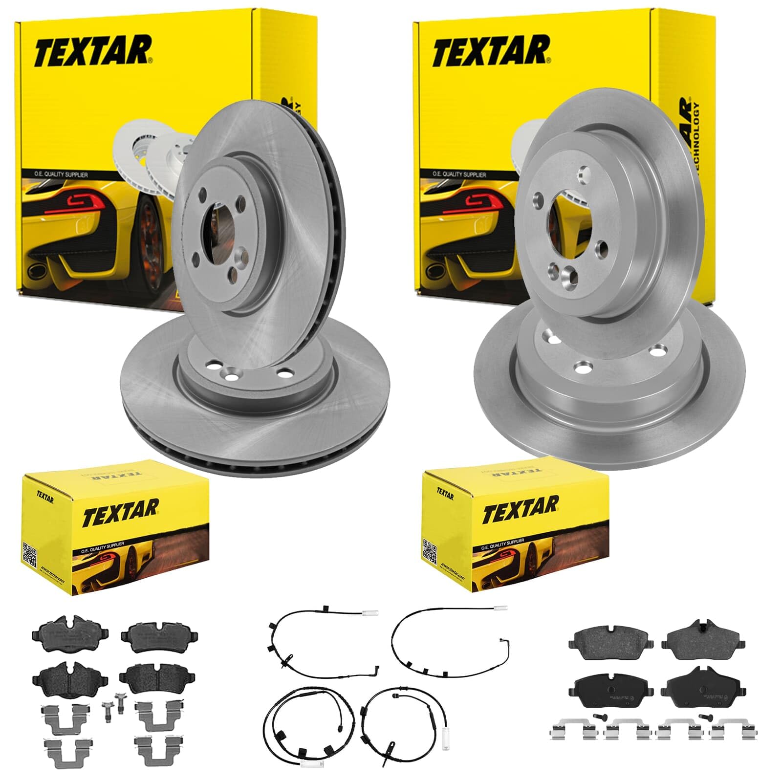 TEXTAR Bremsscheiben + Beläge vorne + hinten passend für Mini R55 R56 R57 R58 R59 TEXTAR Bremsscheiben + Beläge vorne + hinten passend für Mini R55 R56 R57 R58 R59 von BandelOne