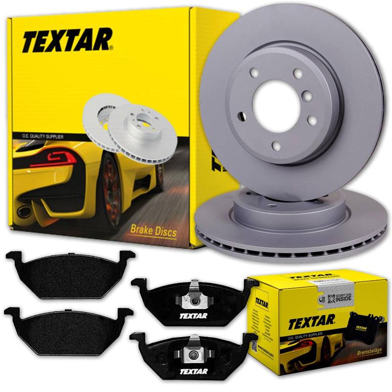 TEXTAR Bremsscheiben 256mm + Beläge vorne für Polo A1 KAMIQ SCALA IBIZA von BandelOne