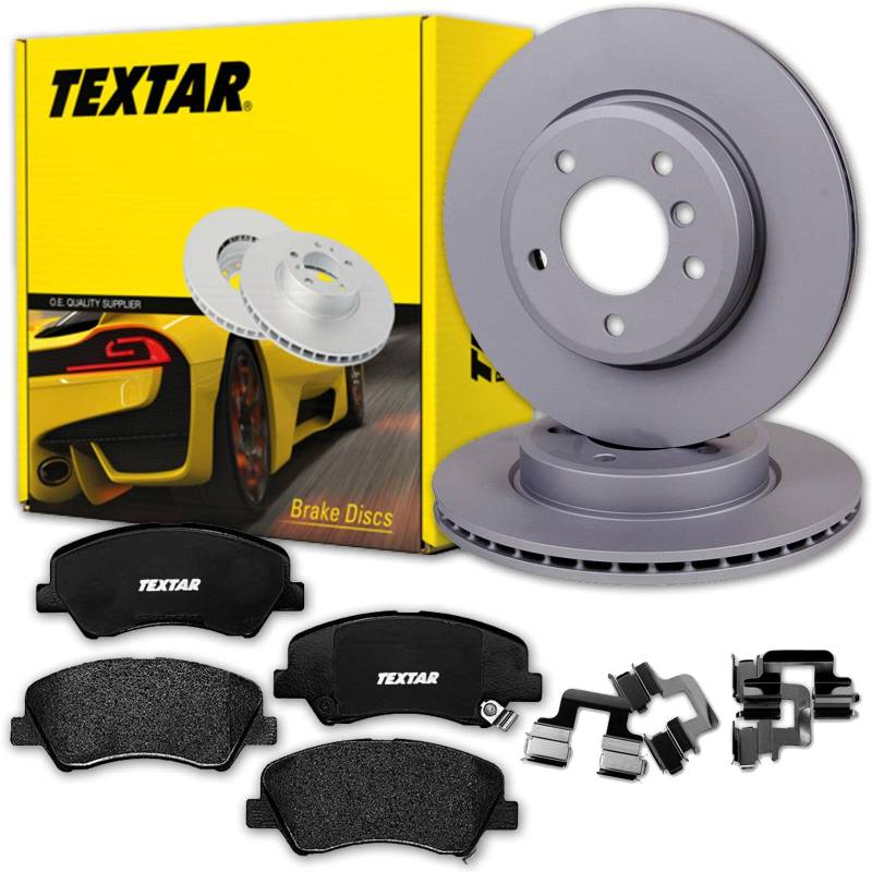 TEXTAR Bremsscheiben 256mm + Beläge vorne passend für i20 GB BC 2 3 von BandelOne