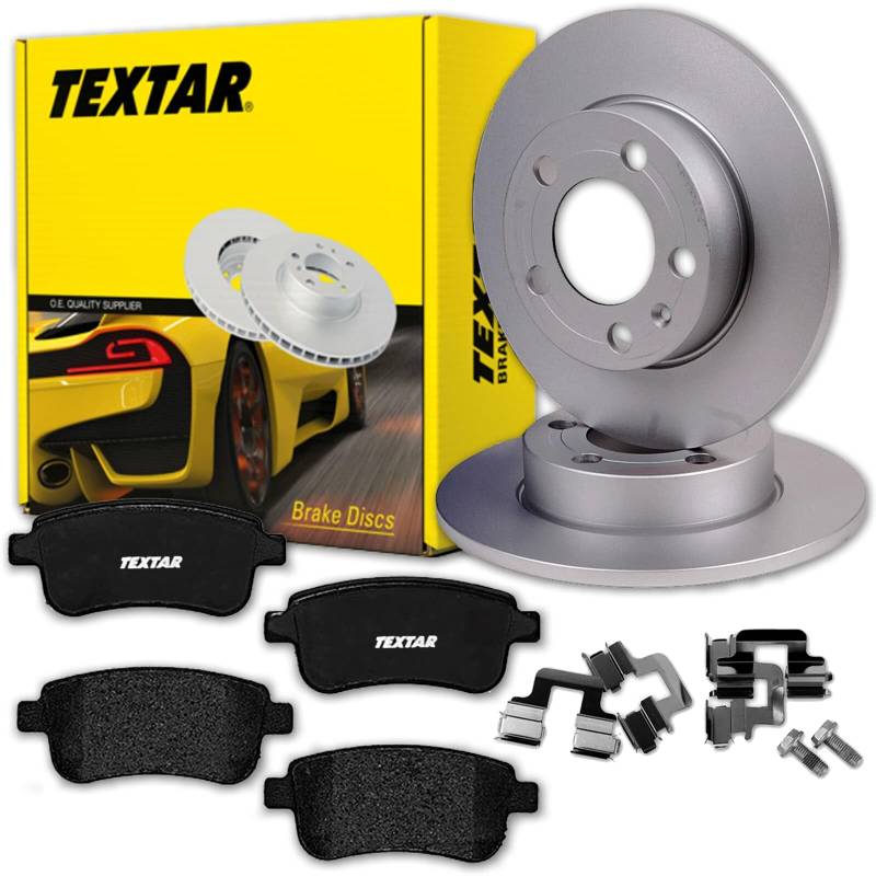 TEXTAR Bremsscheiben 260mm + Beläge hinten passend für Clio 5 V von BandelOne