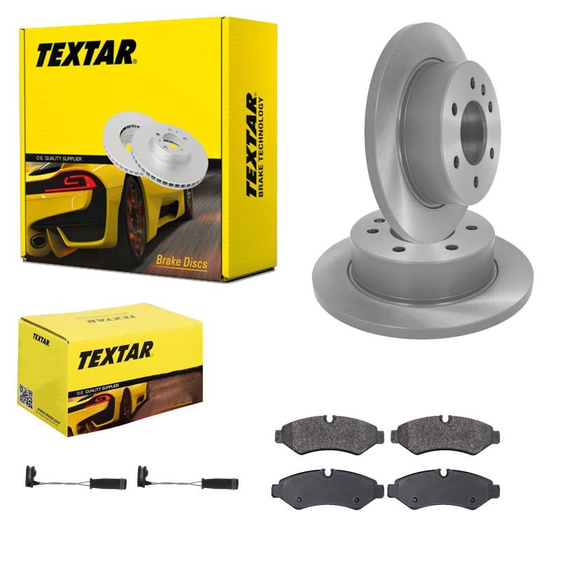 TEXTAR Bremsscheiben 298mm + Beläge hinten passend für Sprinter 907 910 von BandelOne