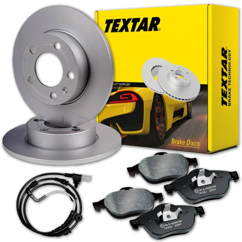 TEXTAR Bremsscheiben 300mm + Beläge hinten passend für XE XF X260 X760 von BandelOne