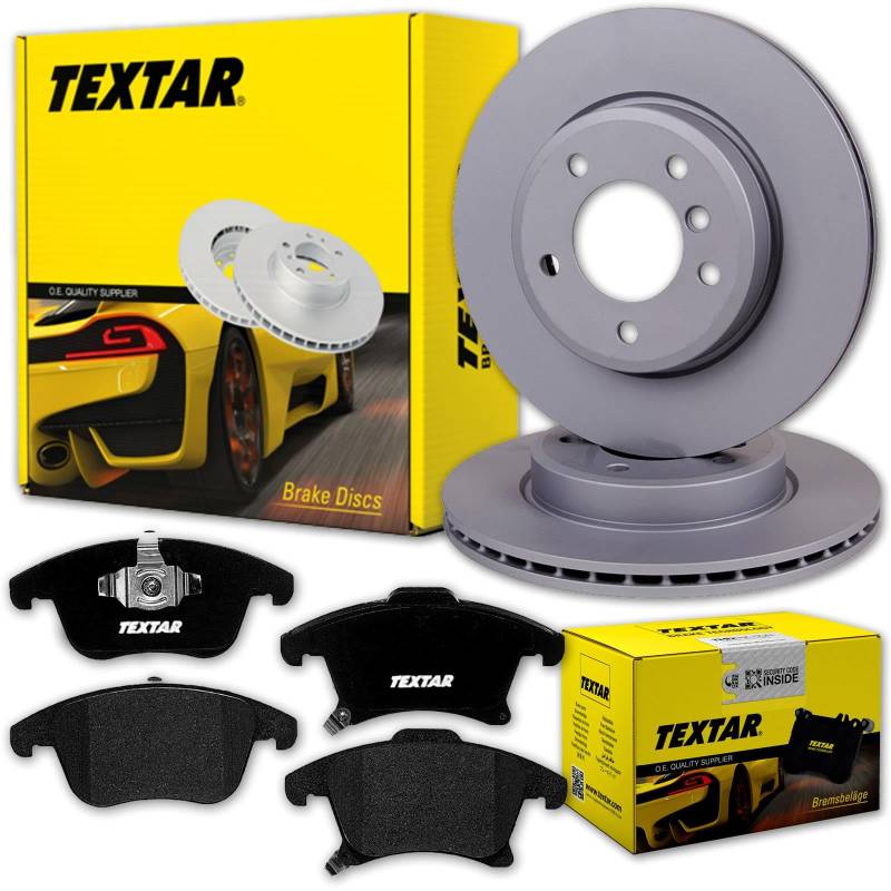 TEXTAR Bremsscheiben 316mm + Beläge vorne passend für Mondeo 5 V MK5 von BandelOne