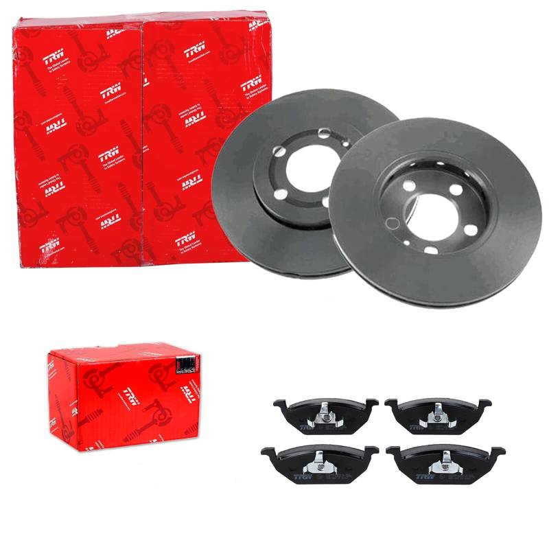 TRW Bremsscheiben 256mm + Beläge vorne passend für Fabia RAPID CORDOBA IBIZA von BandelOne