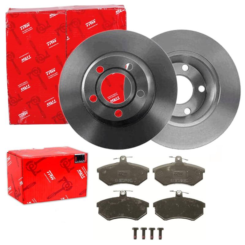 TRW Bremsscheiben 280mm Voll + Beläge vorne passend für A4 B5 8D von BandelOne