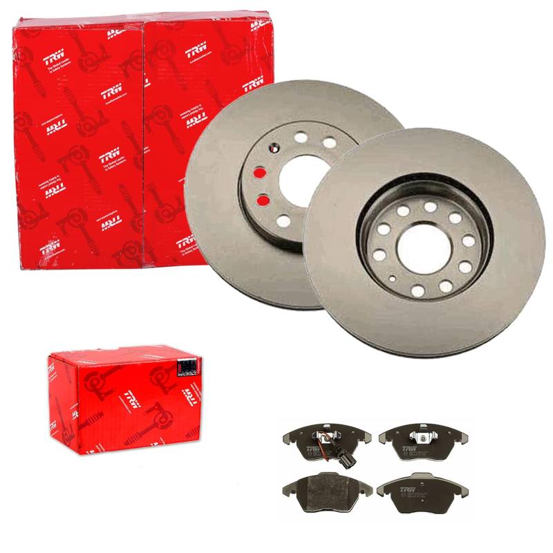 TRW Bremsscheiben 288mm + Beläge vorne passend für Golf 5 6 Caddy von BandelOne