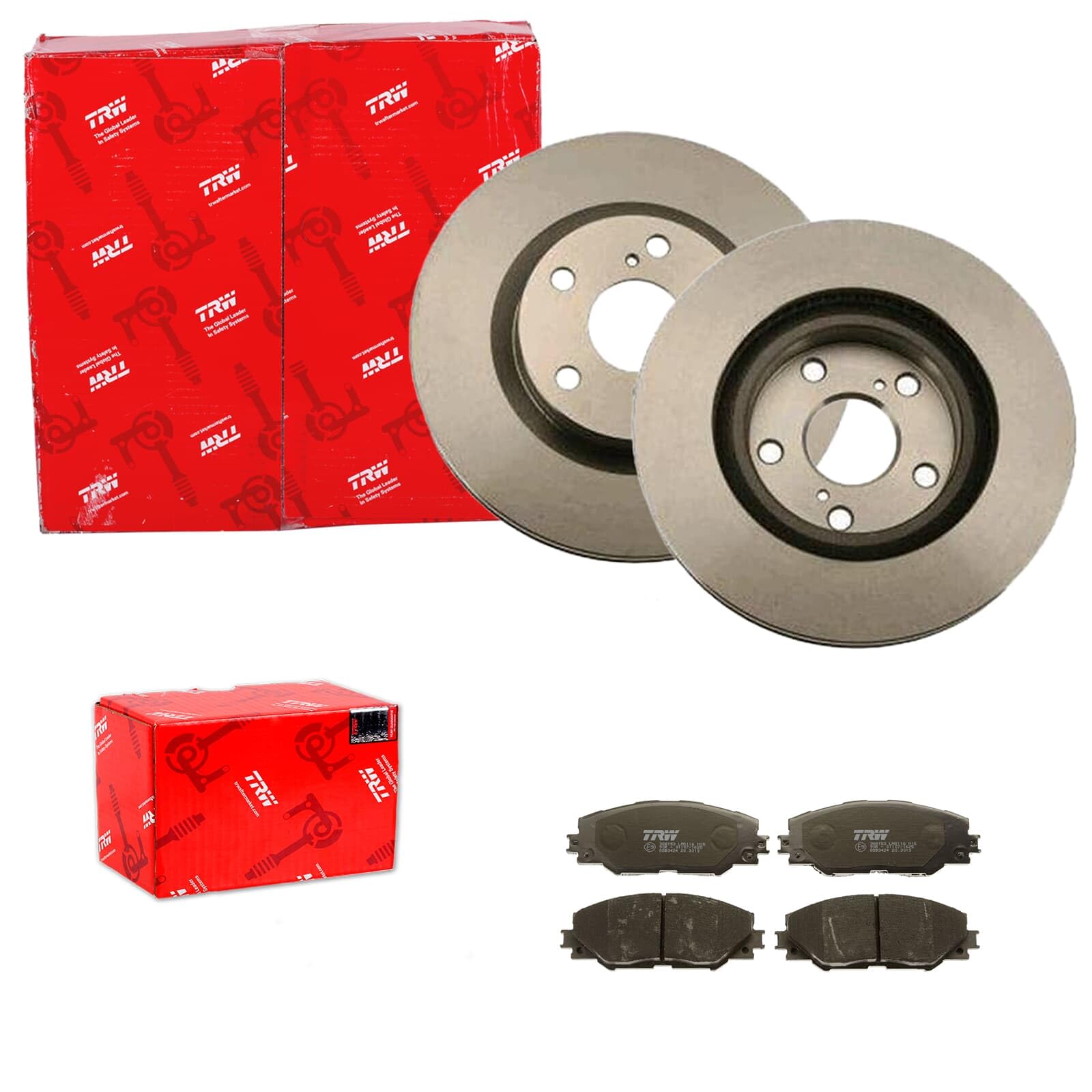 TRW Bremsscheiben 296mm + Beläge vorne passend für RAV4 A3 A4 + Auris TRW Bremsscheiben 296mm + Beläge vorne passend für RAV4 A3 A4 + Auris von BandelOne