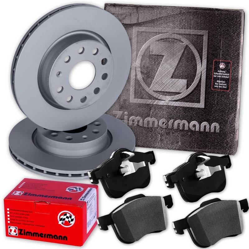 Zimmermann Bremsscheiben 300mm + Beläge vorne passend für Mondeo 4 IV BA7 von BandelOne