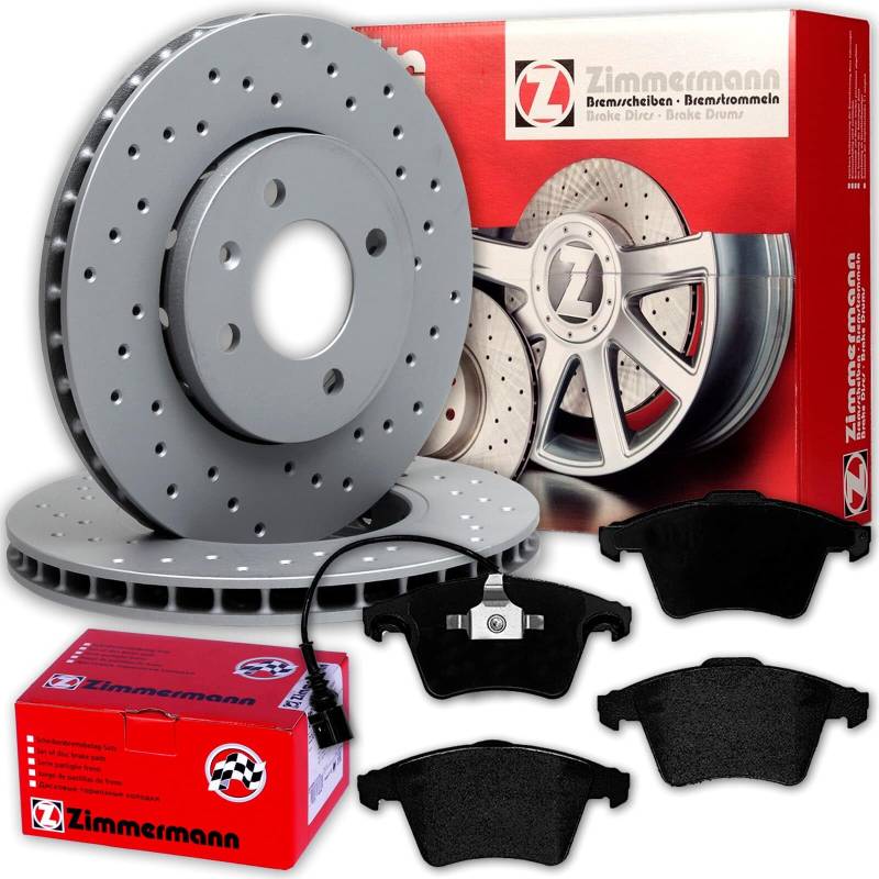 Zimmermann Sport Bremsscheiben 333mm + Beläge für T5 Transporter Bus von BandelOne