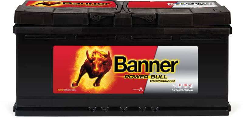 Autobatterie 100AH 12V 820A/EN Banner Power Bull Professional ersetzt 88Ah 92Ah 95Ah von Banner