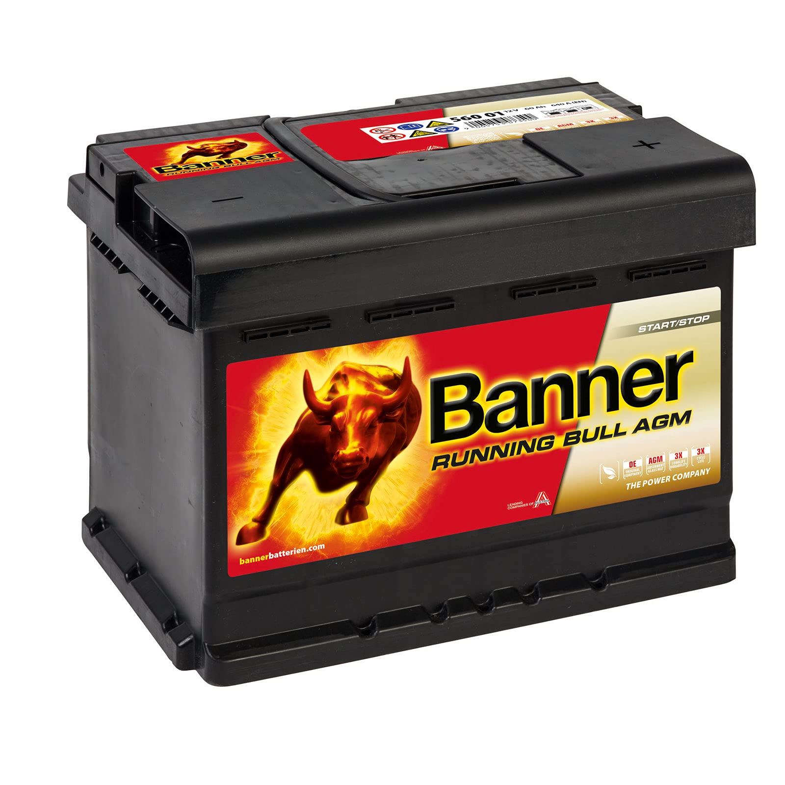 Banner – 322/302 – Batterie AGM Running Bull, 60 Ah von Banner