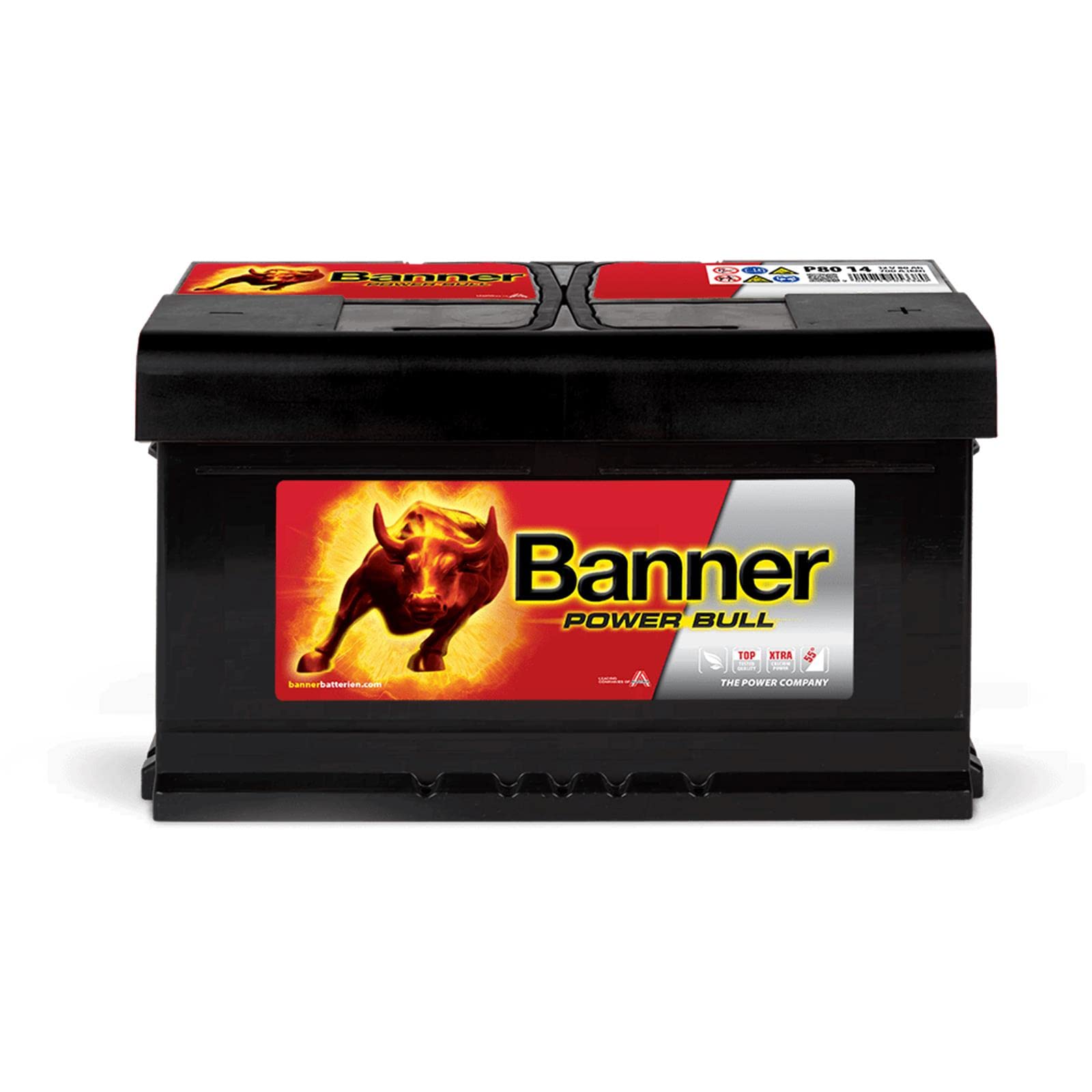 Banner P8014 Power Bull Batterie 110 Calciumtechnologie, Auslaufschutz und Rückzündsicherheit von Banner