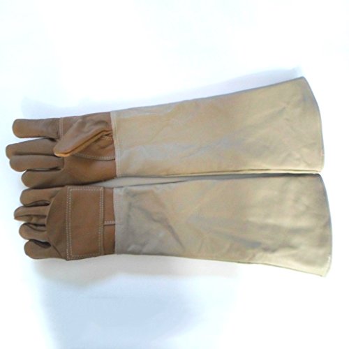 Handschuhe Verdickung Handschuhe Double Grooming Trim Tierpflege Kratzer beißen Frost Frost Arbeitshandschuhe Männer & Frauen Braun grau rot karmesinrot ( Color : Brown ) von Bao Xing Bei Firm