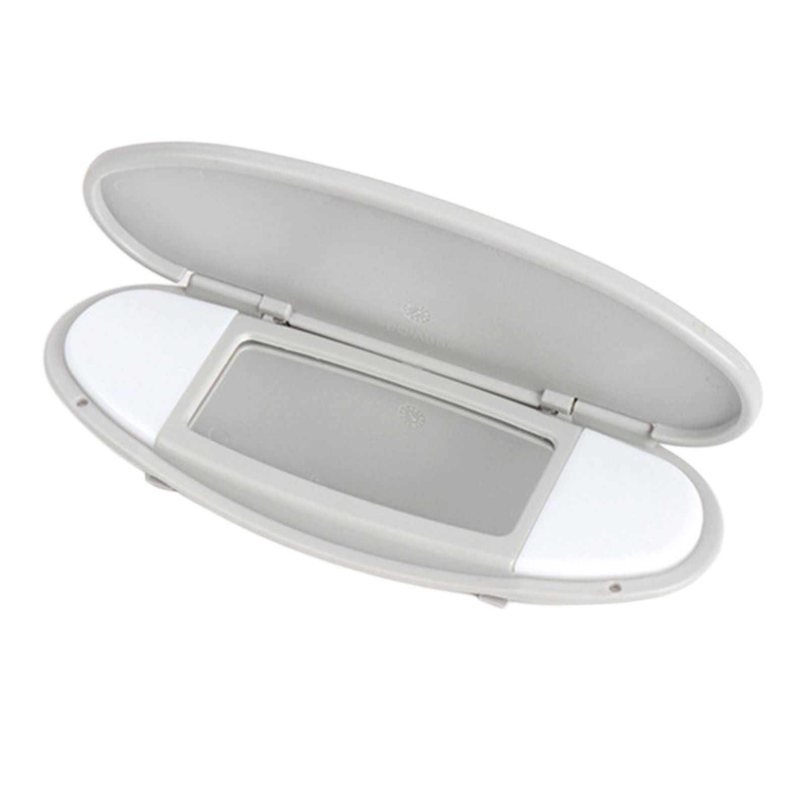 Baoblaze Sonnenblende Spiegel Auto Kosmetikspiegel, Auto Sonnenblende HD Make-up Spiegel, Tragbarer Sonnenschutz Spiegel, Car Makeup Sun Visor Mirror Cover für Mini R55 R56 R60 2007-2014, grau von Baoblaze