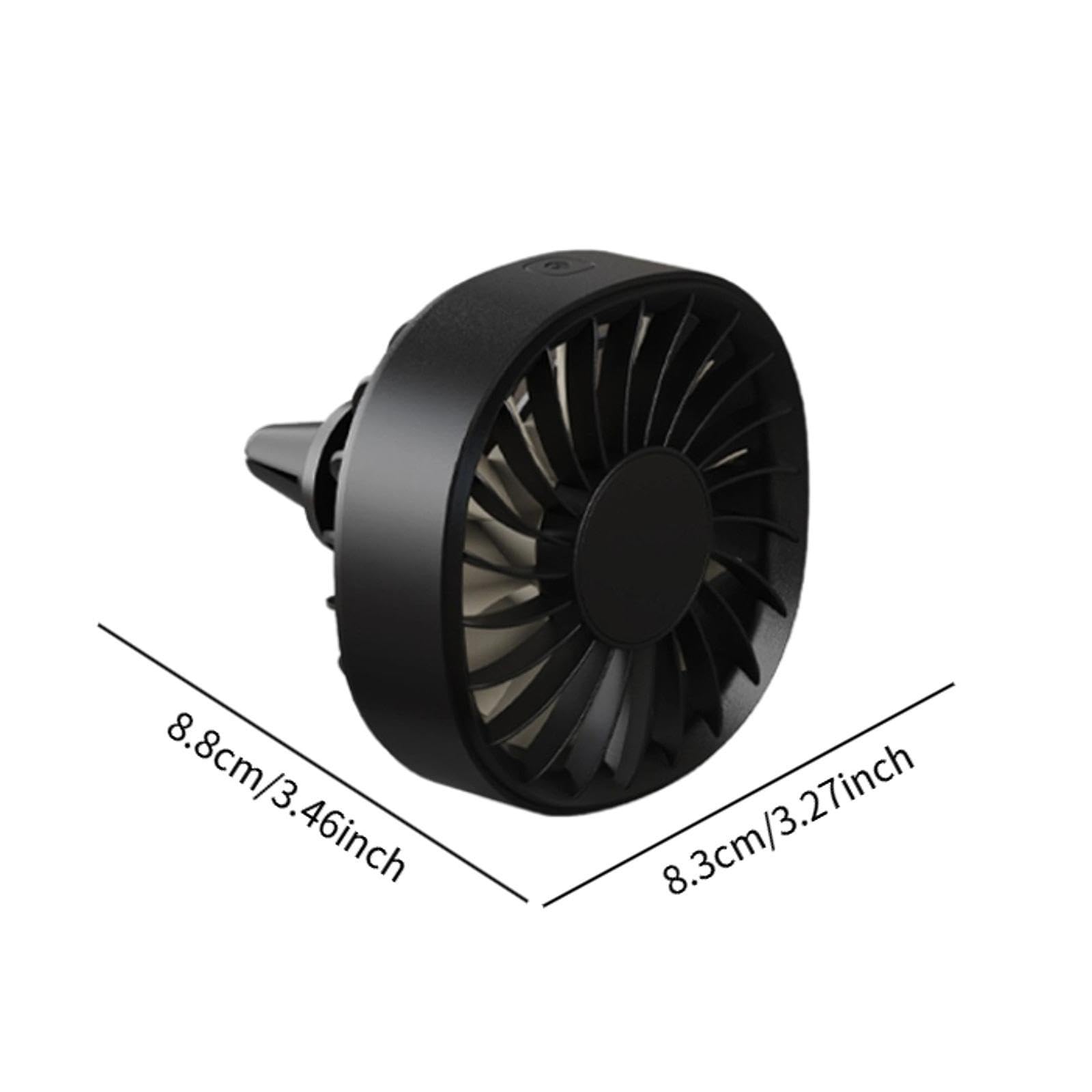 Baoblaze Auto-Kühlventilator, elektrischer Luftzirkulator, Clip auf universellem, robustem, einstellbarem Geschwindigkeitsregler für Armaturenbrett des, Schwarz Baoblaze Auto-Kühlventilator, elektrischer Luftzirkulator, Clip auf universellem, robustem, einstellbarem Geschwindigkeitsregler für Armaturenbrett des, Schwarz von Baoblaze