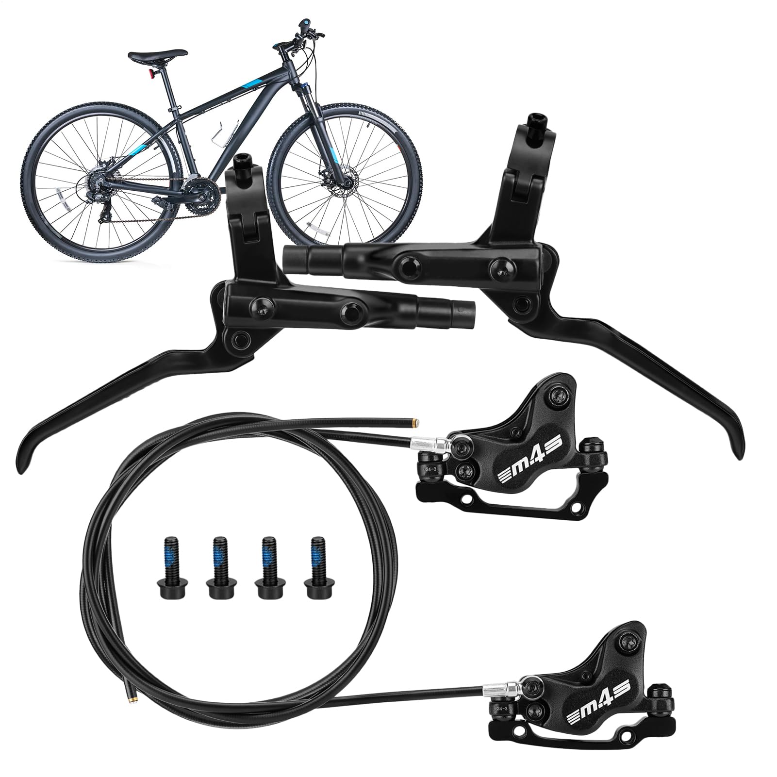 Baoqifong Mountainbike Hydraulische Bremsen, hydraulische Fahrradbremsen - Hochleistungs -Aluminiumlegierungsbremsen für Fahrrad - Wear-resistente Ersatzteile für Erwachsene Baoqifong Mountainbike Hydraulische Bremsen, hydraulische Fahrradbremsen - Hochleistungs -Aluminiumlegierungsbremsen für Fahrrad - Wear-resistente Ersatzteile für Erwachsene von Baoqifong
