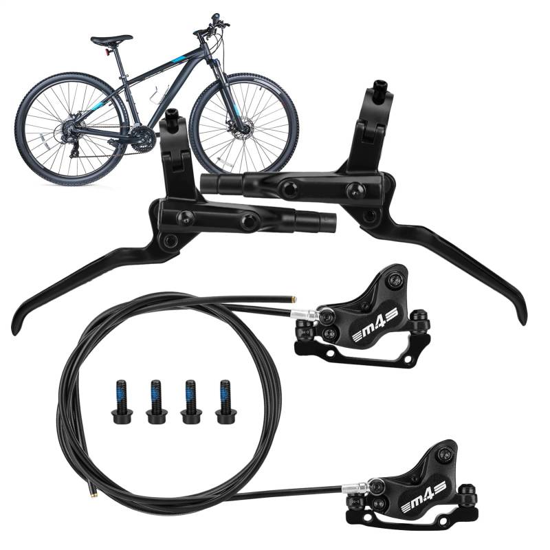 Baoqifong Mountainbike Hydraulische, hydraulische Fahrradbremsen - Hochleistungs -Aluminiumlegierungsbremsen für Fahrrad - Wear-resistente Ersatzteile für Erwachsene von Baoqifong