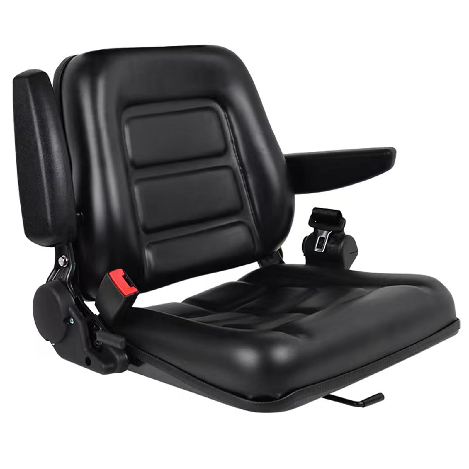 Universeller Gabelstaplersitz, klappbarer Traktorsitz mit verstellbarem Winkel, Armlehne und Sicherheitsgurt, für Traktor, Bagger, Bagger, Planierraupe, Teleskoplader Universeller Gabelstaplersitz, klappbarer Traktorsitz mit verstellbarem Winkel, Armlehne und Sicherheitsgurt, für Traktor, Bagger, Bagger, Planierraupe, Teleskoplader von Baotree
