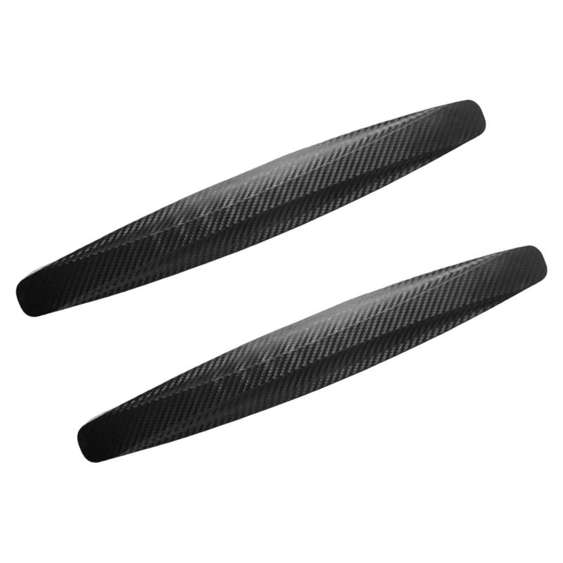 BaotyJie 2 Stück Auto-Stoßstangenschutzstreifen, PVC Aufkleber für Kollision, einfache Montage, Schwarz von BaotyJie
