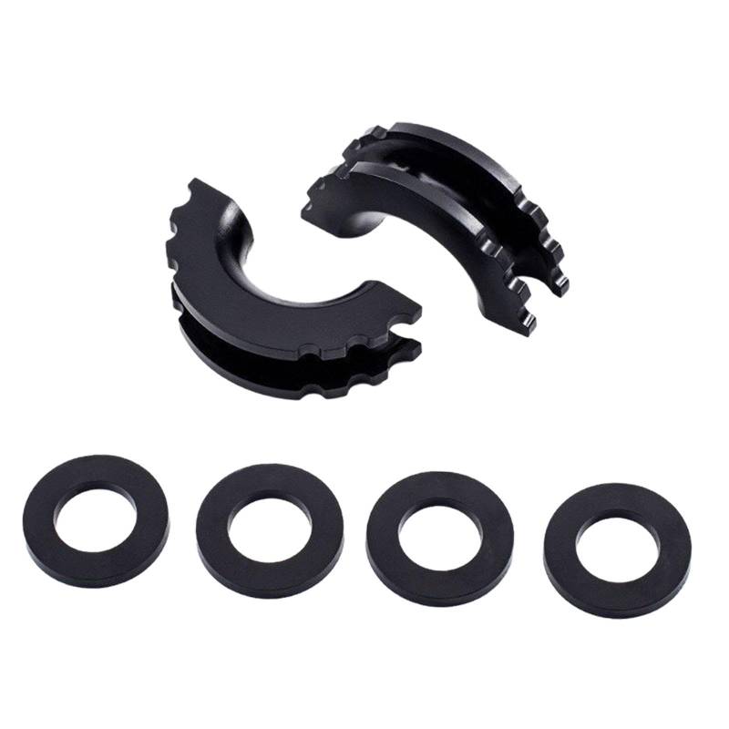 BaotyJie 2 Teile D Isolatoren Zubehör tragbare Ersatz Easy Installation Mehrzweck /4 Zoll Fesseln, Schwarz von BaotyJie