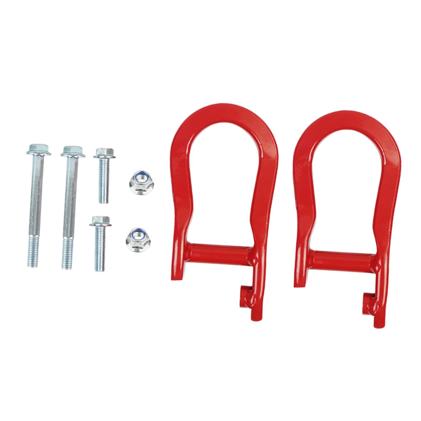 BaotyJie Front Stoßstange Tow Haken Zubehör Front Lower Anhänger Ringe Ersetzen für 1500 Ld, Rot BaotyJie Front Stoßstange Tow Haken Zubehör Front Lower Anhänger Ringe Ersetzen für 1500 Ld, Rot von BaotyJie