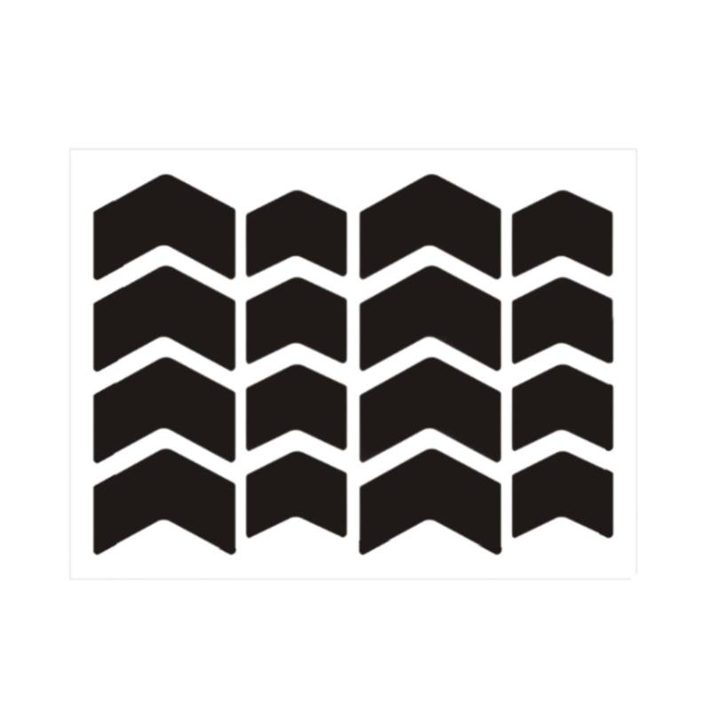 BaotyJie Reflektierende Sticker für Fahrräder und Motorräder, Sicherheitsaufkleber aus Vinyl, 11.2 cm X 8.5 cm von BaotyJie