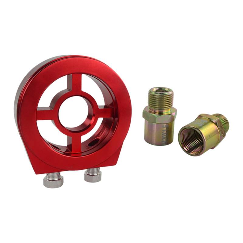 BaotyJie Sandwichplattenadapter zur Öldruckmessung, Teil für die Instandhaltung von Motoren, Rot von BaotyJie