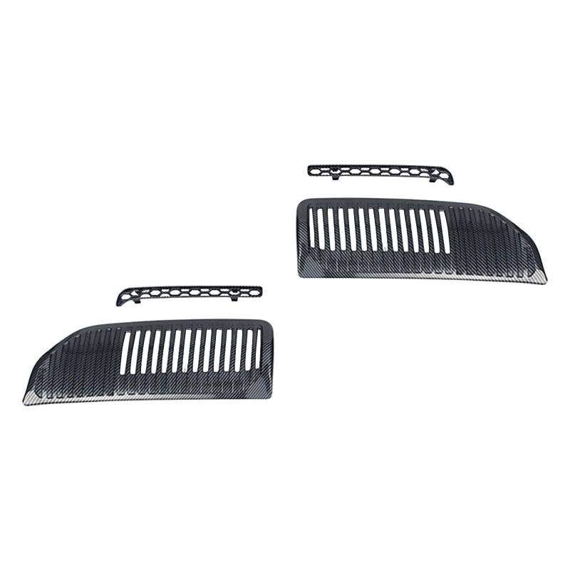 BaotyJie Set von 4 Kühlergrill-Netzen für Yuan Up, Schutzabdeckung, Carbonfaser-Muster von BaotyJie