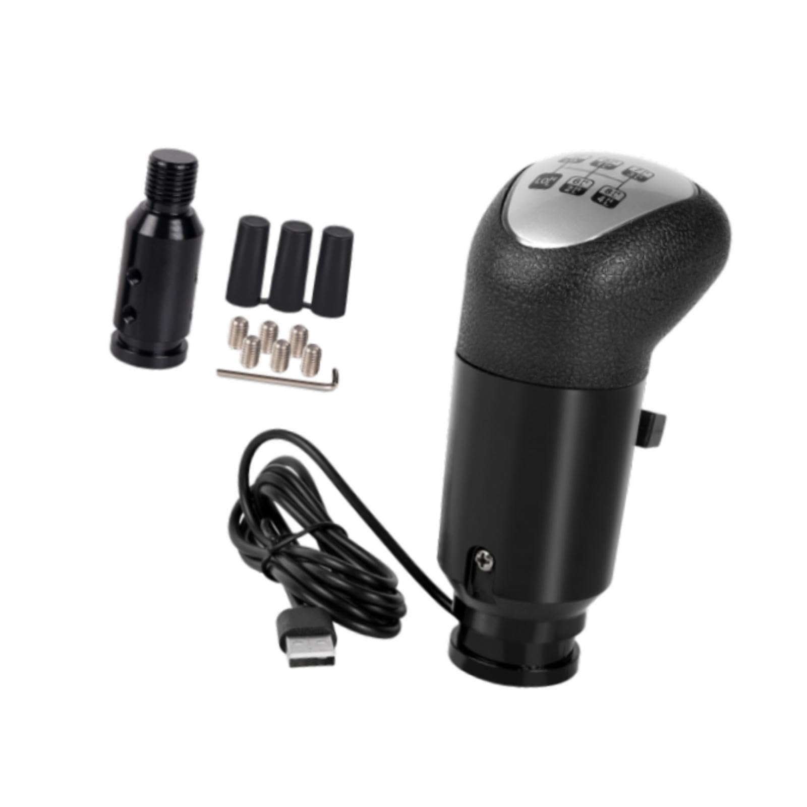 BaotyJie USB Truck Game Simulator Shifter 6,3 x 13,8 cm Schnelles Umschalten 140 cm Kabellänge Plug and Play für G29 G25 Professional BaotyJie USB Truck Game Simulator Shifter 6,3 x 13,8 cm Schnelles Umschalten 140 cm Kabellänge Plug and Play für G29 G25 Professional von BaotyJie