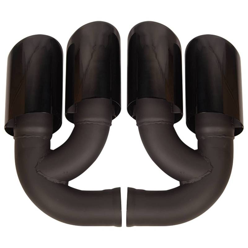 Bapmic 2x Auspuffendrohr Endrohr Auspuffblenden Blende Endstück Für Cayenne 958 Round V6 Dieselkraftstoff 2010-2014 von Bapmic