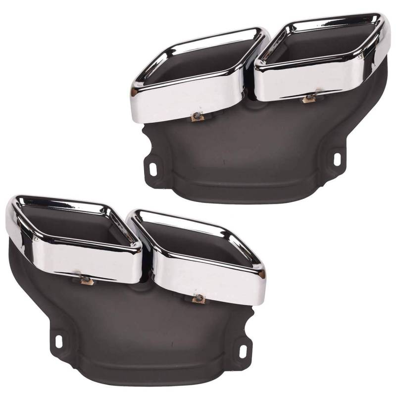 Bapmic 2x Auspuffendrohr Endrohre Auspuffblenden Blende Kompatibel mit Mercedes-Benz C63 AMG W205 2015-2018 Car Exhaust Muffler Tailpipe Rear Pipe von Bapmic