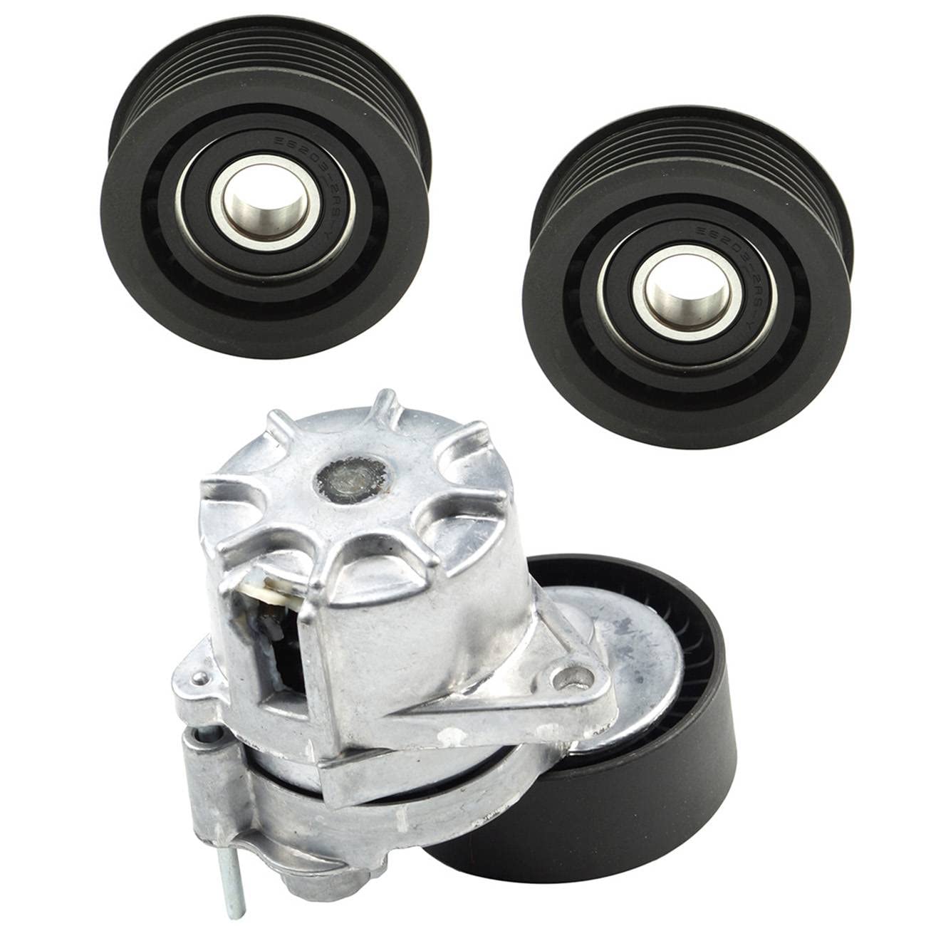 Bapmic 2x Keilrippenriemensatz Umlenkrolle + 1x Riemenspanner Ersatz für MERCEDES-BENZ C/E/M/S SPRINTER CLC CLK Bapmic 2x Keilrippenriemensatz Umlenkrolle + 1x Riemenspanner Ersatz für MERCEDES-BENZ C/E/M/S SPRINTER CLC CLK von Bapmic