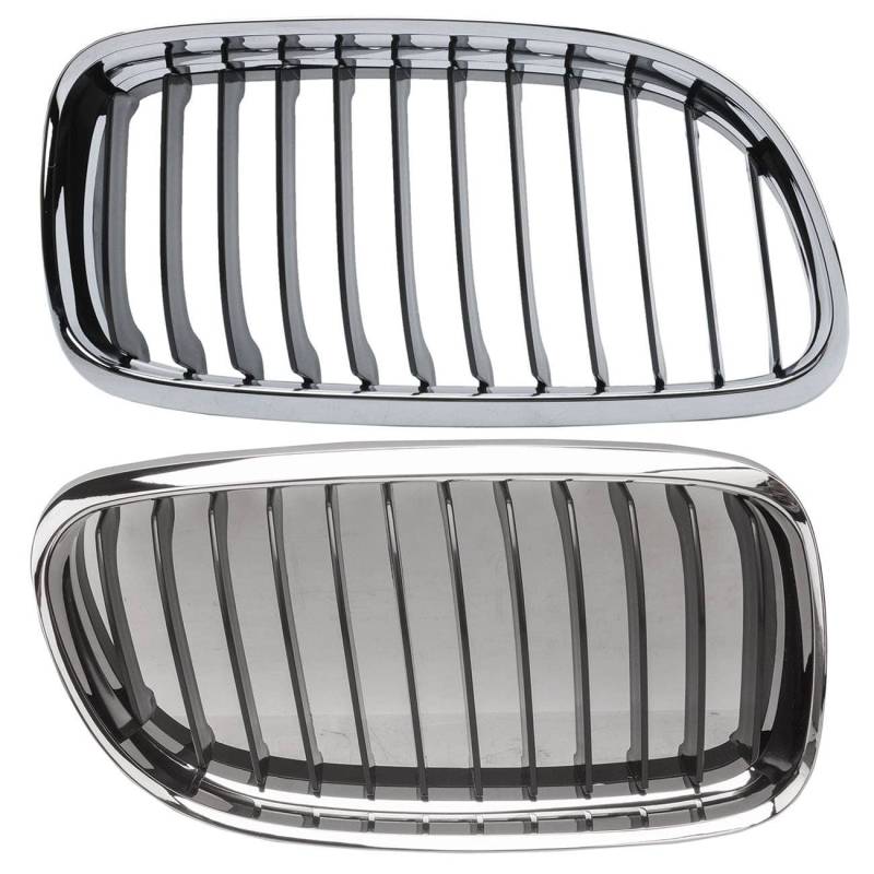 Bapmic Chrom Frontgrill Kühlergrill Kühlergitter Nieren Grill L + R 51137201967+51137201968 Ersatz für BMW 3er E90 E91 von Bapmic