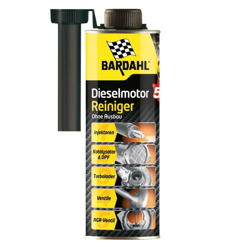 Bardahl Diesel Motorenreiniger 5 in 1 | Systemreiniger für Dieselmotoren - Reinigung Ventile AGR Dieselpartikelfilter DPF Einspritzdüsen Injektoren - 500 ml (3) von Bardahl