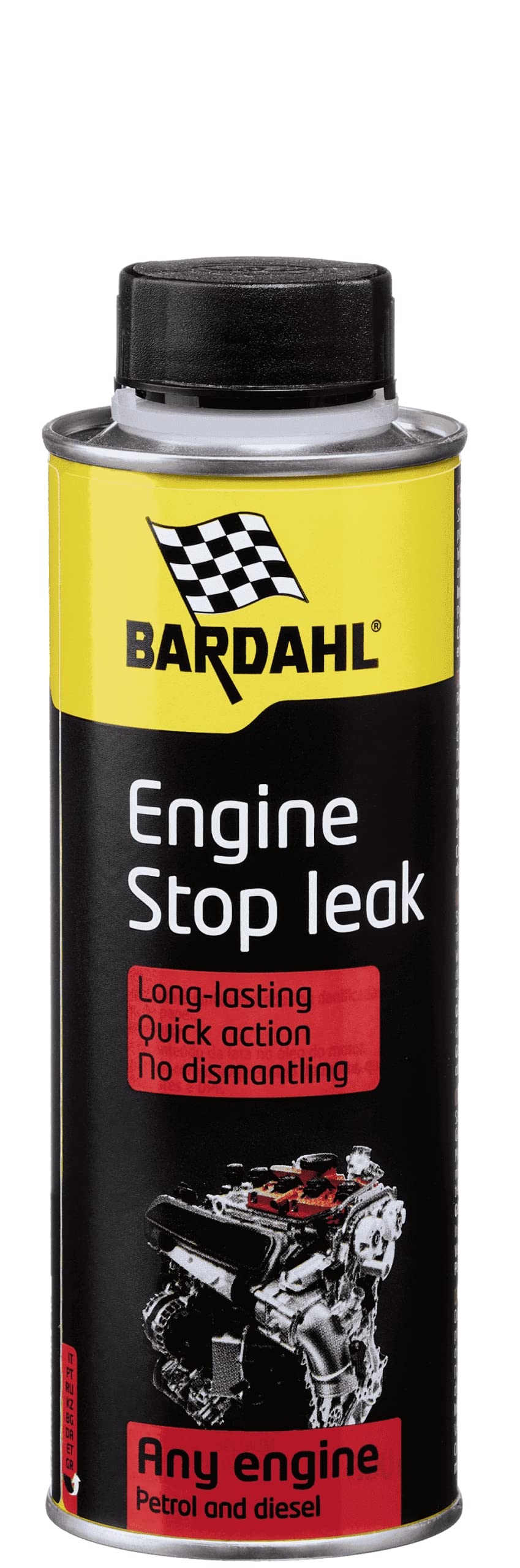 Bardahl 145023 – 300 ml, Ölzusatz für Auto, beseitigt Motoröl, Stoppen Sie Leckagen Motoröl von Bardahl
