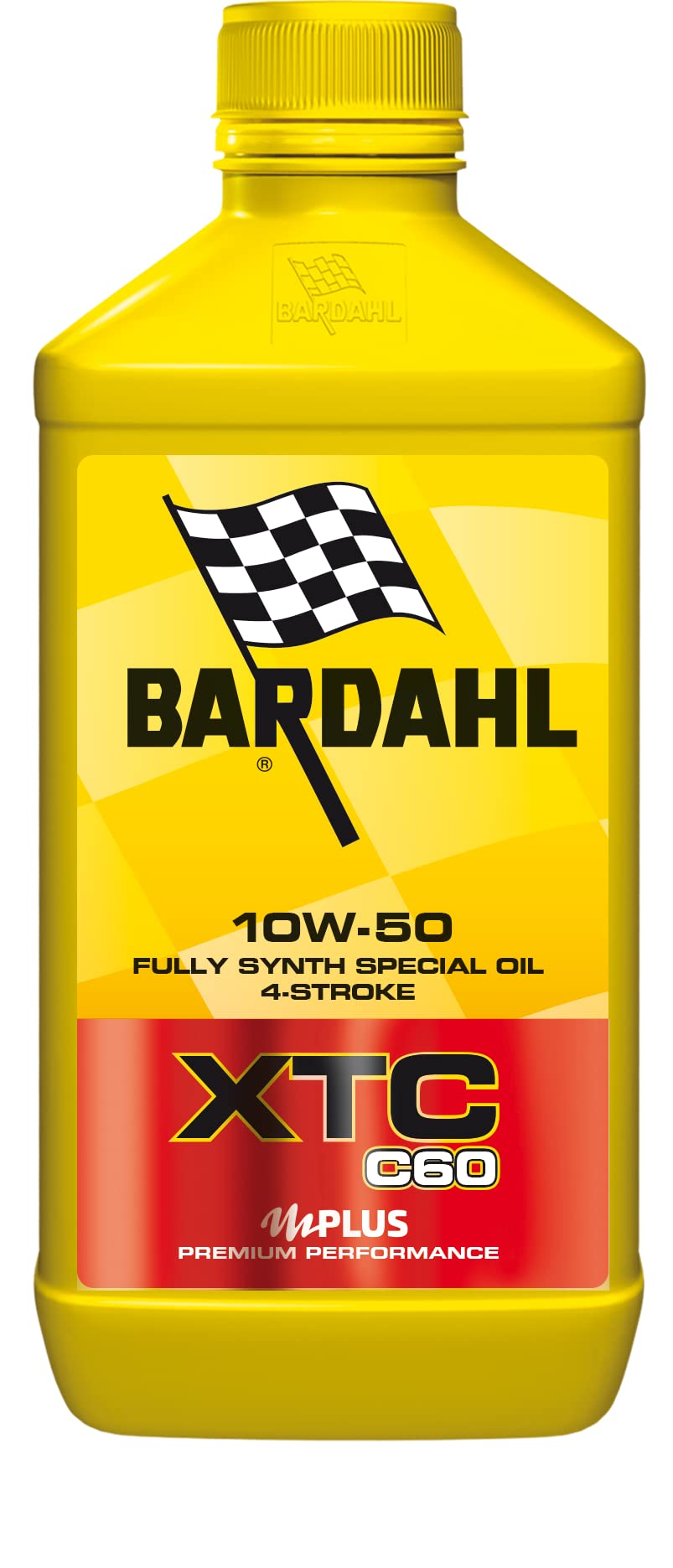 Bardahl - Motoröl XTC C60 10W-50 für 4-Takt-Motorräder, wirkt der Bildung von Ablagerungen entgegen und sorgt für maximale Sauberkeit des Motors, 100% synthetisch, 2 x 1 Liter von Bardahl