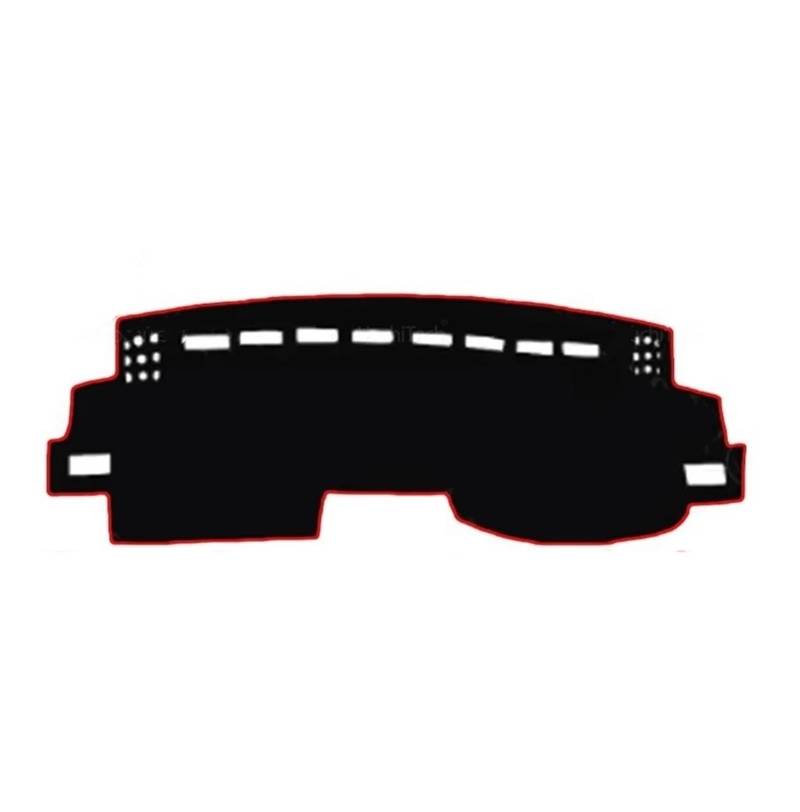 Antirutschmatten Für BYD Für Seal Für Atto 4 2022 2023 2024 Auto-Armaturenbrett-Abdeckung Armaturenbrettmatte Teppich Sonnenschutz Schutzkissen Rutschfestes Zubehör Dashboard rutschfeste Mat(Left Red von Barhbt