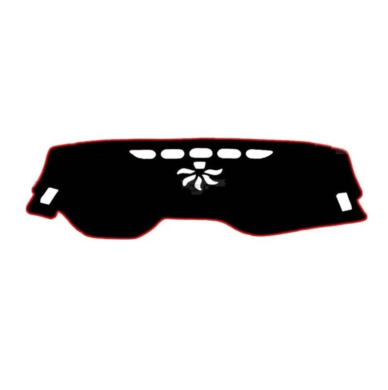 Antirutschmatten Für CHERY Für TIGGO 4 Für PRO 2023 2024 Auto-Dashmat Anti-UV-Armaturenbrett-Abdeckung Armaturenbrett-Matte Sonnenschutz-Teppich Schutzzubehör Dashboard rutschfeste Mat(Red Edge,Left r von Barhbt