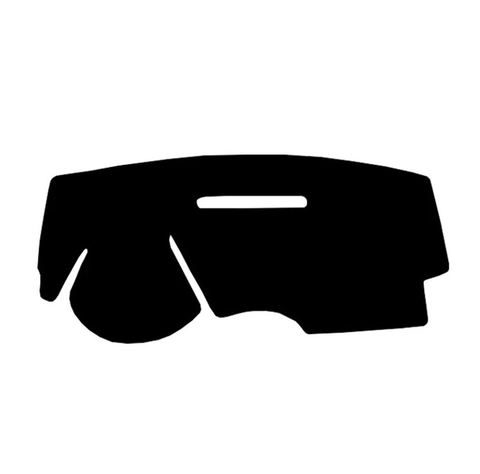 Antirutschmatten Für Clio Für Lutecia 4 IV 2013-2020 Auto-Armaturenbrett-Abdeckung Armaturenbrett-Matte Teppichumhang Sonnenschutz Auto-Innenschutzteppich Dashboard rutschfeste Mat(Black LHD) von Barhbt