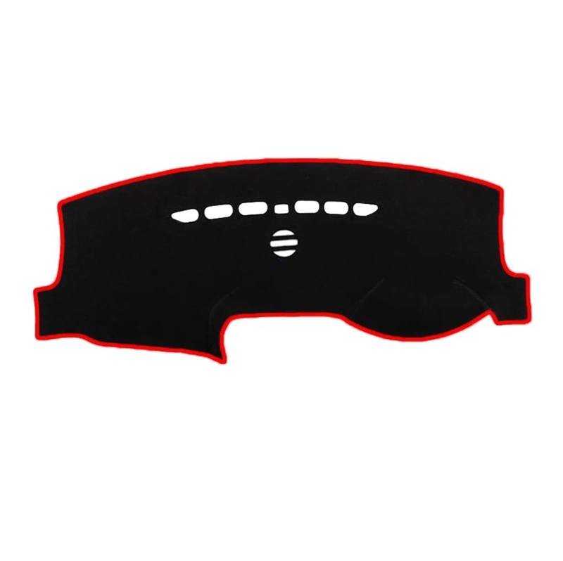 Antirutschmatten Für Ford Für Fusion Für Mondeo 2013-2021 LHD RHD Auto-Armaturenbrett-Abdeckung Armaturenbrettmatte Auto-Styling-Teppich Teppich-Cape-Kissen Dashboard rutschfeste Mat(RHD Red Audio) von Barhbt