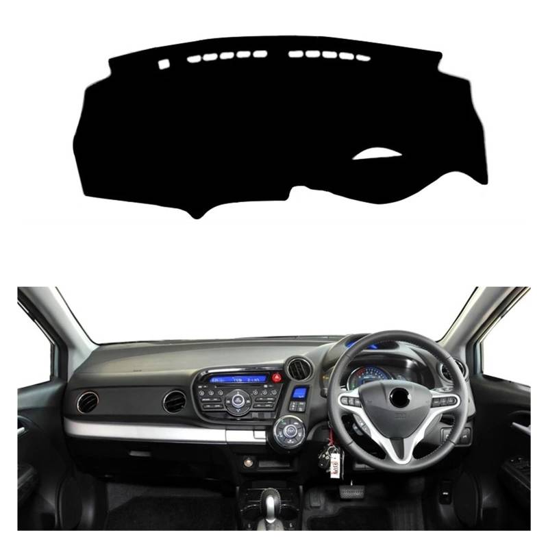 Antirutschmatten Für Insight II 2009-2014 Auto Auto-Armaturenbrett-Abdeckung DashMat Teppich Cape Protector Teppich Kissen Anti-UV-Block Sun Ray Dashboard rutschfeste Mat(Red RHD) von Barhbt